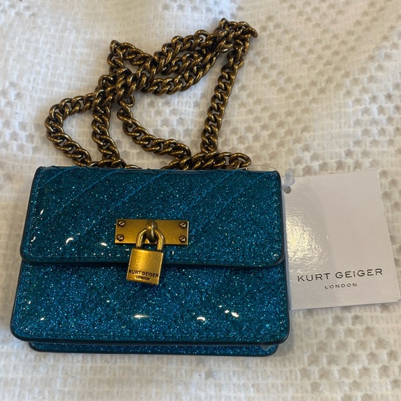 Kurt Geiger Micro Brixton Crossbody Bag TEAL Glitter
Kurt Geiger London NWT🦄 - Picture 5 of 12